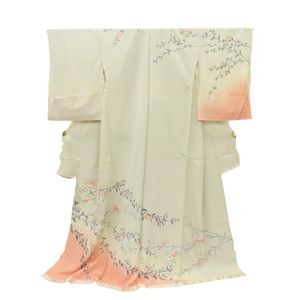 未完成的和服（Houmongi/Tsukesage），純絲綢（不含金銀線）[二手]