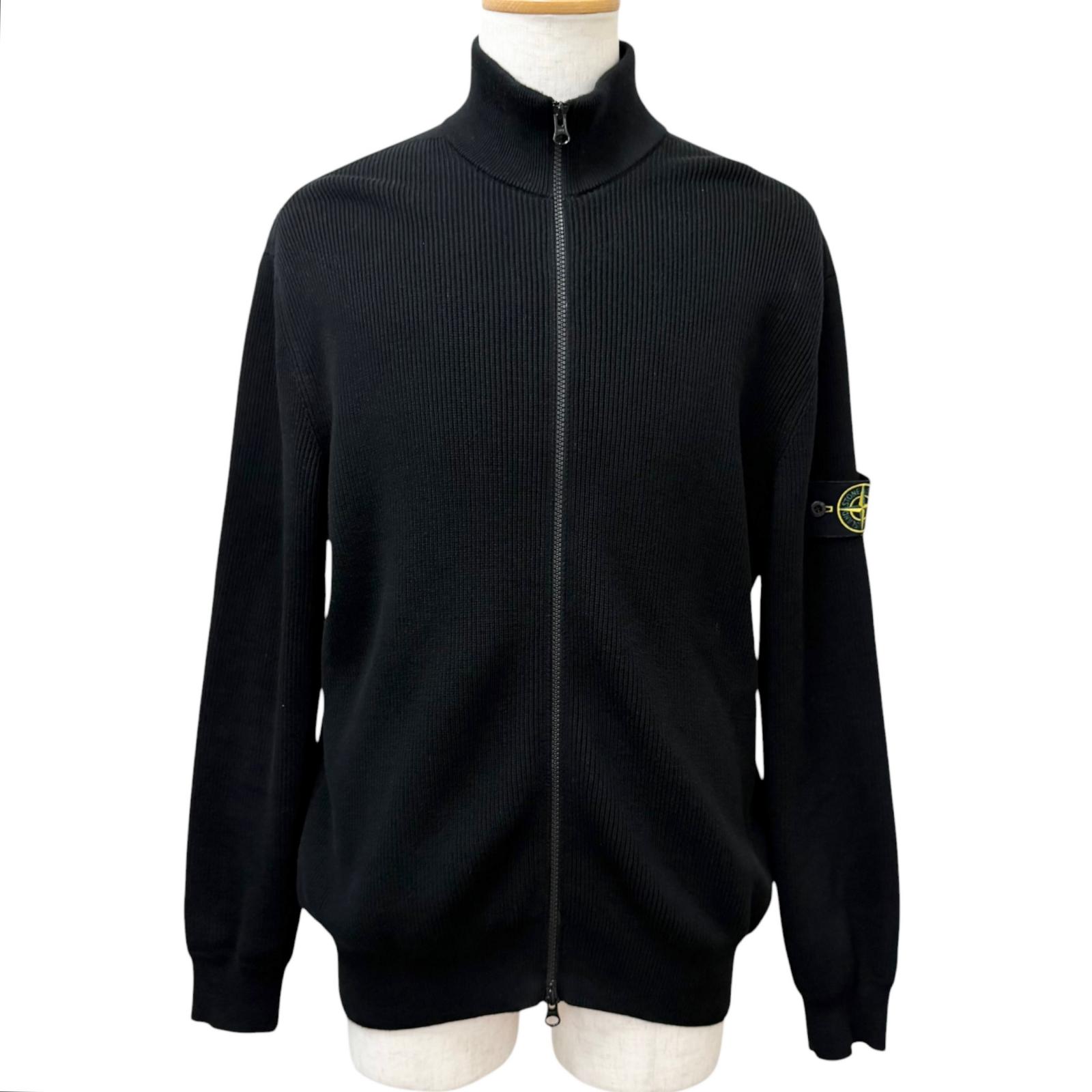 Stone Island 23SS K2S156100031 S0213 Black Rayon Logo Embroidery