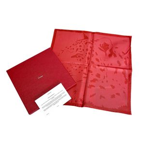Cartier CRPC001686 스퀘어 스카프 팬서 스카프
 CARTIER 루즈 [중고]