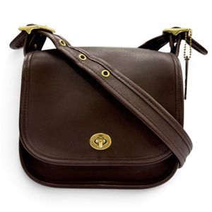 成色極佳☆ COACH復古 9965 Old Coach 手套皮肩包ブラウン女士