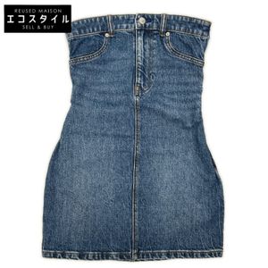Alexander Wang 4DC3246465 Strapless Denim Mini Dress One-Piece 0 [Used]