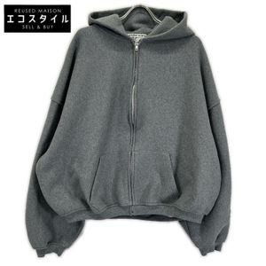 Alexander Wang 6CC2242051 Gray Dense Fleece Star Zip-Up Hoodie S [Used]