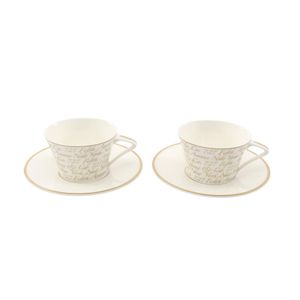 【二手】Tiffany & Co.) TIFFANY NOTES 咖啡杯和茶杯套裝（2 件），另含馬克杯套裝（2 件） - 男女通用