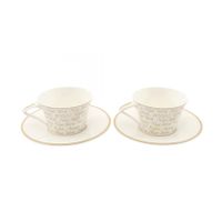 【中古】 ティファニー TIFFANY＆CO 食器 TIFFANY NOTES ティファニーノーツ コーヒーカップ ティーカップ 2点セット その他 マグカップ2点セット ユニセックス