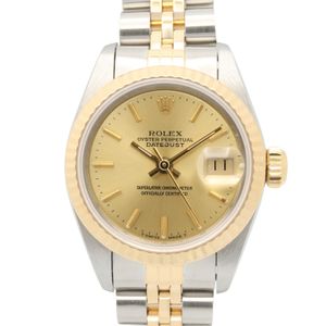 【สินค้ามือสอง】 โรเล็กซ์ ROLEX นาฬิกาข้อมือ Datejust รหัส E 69173 CH/BA K18 (เยลโลว์โกลด์) สแตนเลสสตีล Datejust รหัส E สำหรับสุภาพสตรี เกรด A