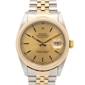 [Used] ROLEX Datejust Y-serial 16233 CH/BA K18 (Yellow Gold) Stainless Steel Men's Watch Used A