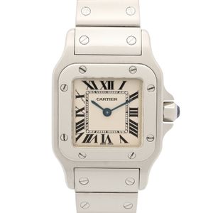 【二手】卡地亞 CARTIER 手錶 Santos Galbee SM W20056D6 銀色不鏽鋼 Santos Galbee SM 女士二手 A