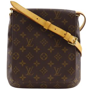 LOUIS VUITTONMudget Salsa 單肩包，短款單肩包，M51258，Monogram 帆布，2000 年，棕色，LM0070，單肩包，A5 尺寸，磁扣，女士 [二手]