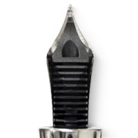 美品□MONTBLANC モンブラン マイスターシュテュック ソリテール 145 トリビュート・トゥ・ザ・モンブラン・クラシック ペン先18K Fニブ 万年筆 ホワイト シルバー ドイツ製 メンズ