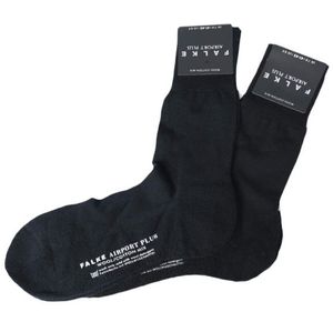 FALKE Airport Plus Socks (2-pair set) 14403 BLACK 41-42 (M/26cm-27cm) Socks [New/Used] [FALKE]