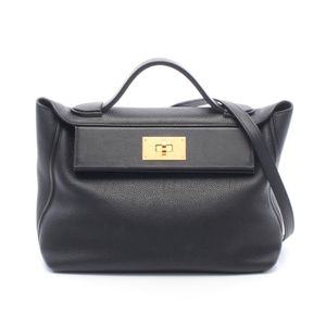 【中古】 エルメス HERMES ハンドバッグ 24/24 ヴァンキャトルヴァンキャトル29 2WAY ブラック その他 ヴァンキャトル29 ブラック レディース Used A