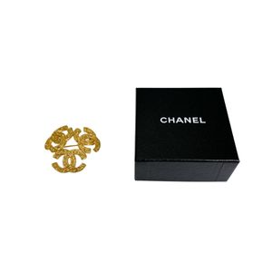 Chanel 샤넬 트리플 코코마크 코사지 골드 브로치/코사지 CHANEL 골드【중고】