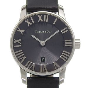 TIFFANY & Co. Atlas Dream 腕表 Z1830.11 不锈钢 石英 机械腕表 黑色表盘 女士款【二手】