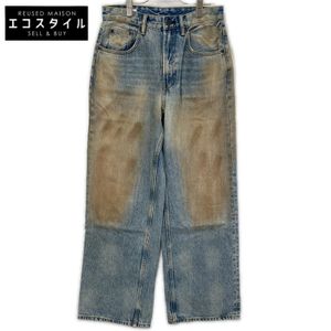 Zara Vintage Wash Baggy Fit Denim Pants, Size 29 [Used]