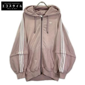 Adidas KE9804 ADILENIUM Season 4 TEAMGEIST Wash Pink French Terry Loose Fit Oversized Full-Zip Hoodie L [Used]