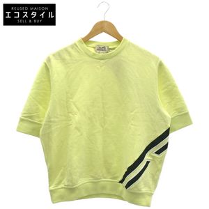 Hermes Yellow Short-Sleeved Sweatshirt Top, Size S [Used]