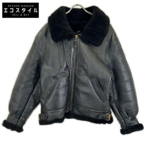 AVIREX 33H5595 Black USA-made TYPE B-3 Sheepskin Flight Jacket Size 40 [Used]