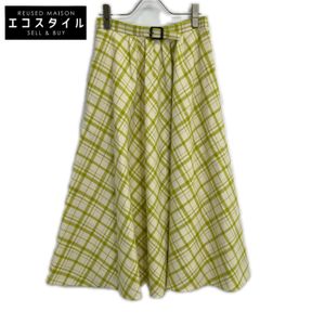 Dior 141J46A1342 格紋喇叭裙 F36 [二手]
