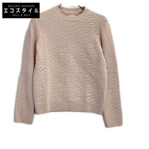 Hermes 2E2624DE LOUNGEWEAR VOYAGE H Logo Knit Sweater, Size 38 [Used]