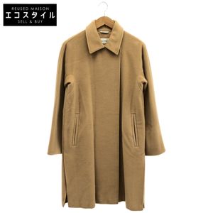 max Mara 米色羊絨混紡羊毛立領大衣 F36 [二手]