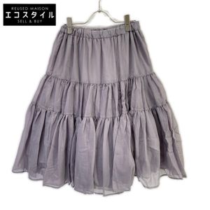 Seven Ten by Miho Kawahito 5S305 Purple Rayon Blend Soft Organza Skirt [Used]