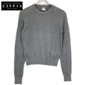 Hermes 5H2653DJ Carréche Cotton x Silk High Gauge Rib Knit 34 [Used]