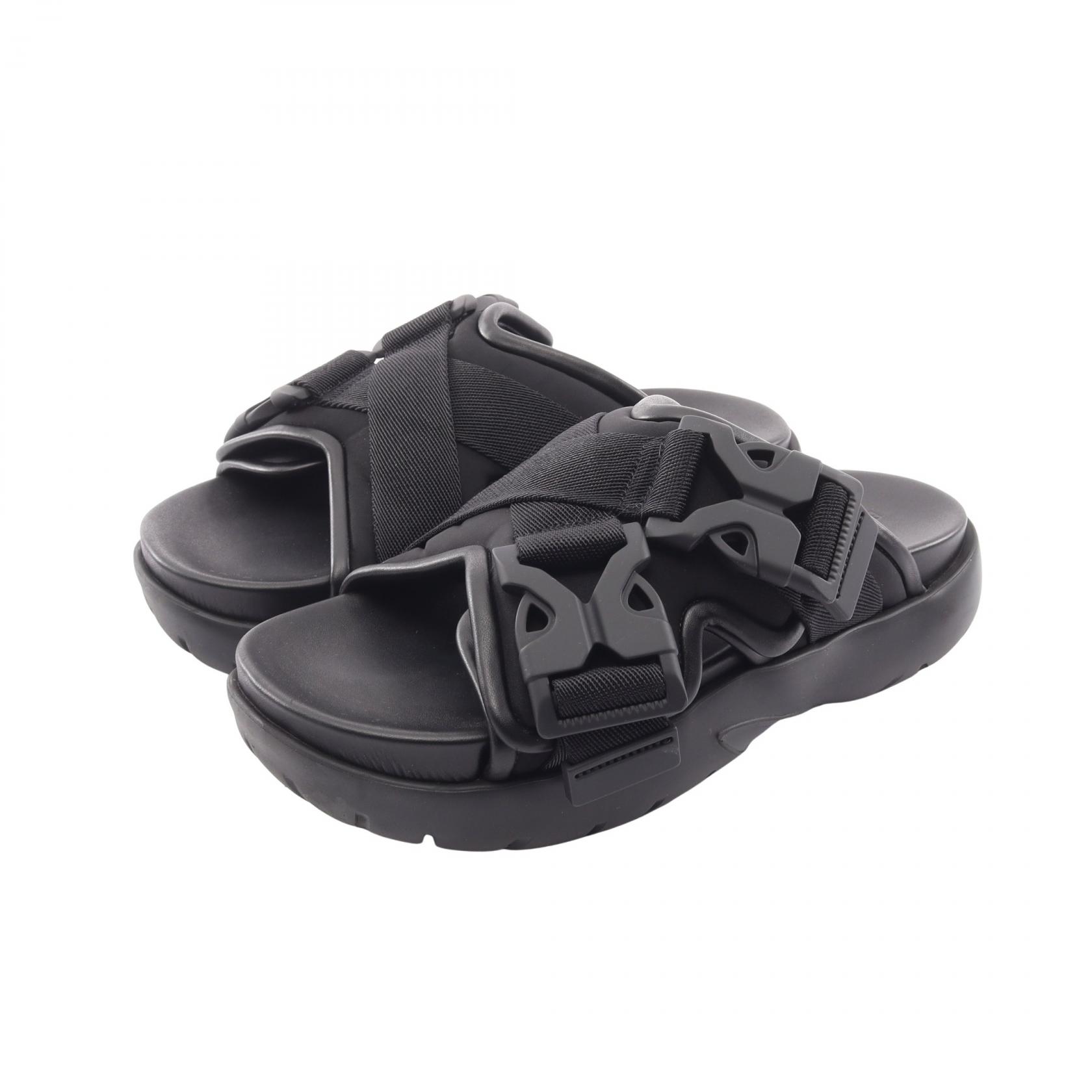 Used] Bottega BOTTEGA VENETA SNAP SLIDE SANDAL 754358 Black