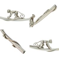 티파니(TIFFANY&Co.) 스트로 몽키 모티프 원숭이 빈티지 실버 925 실버 0405【중고】