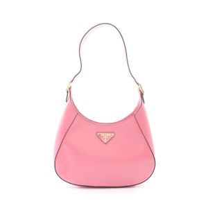 【中古】 プラダ PRADA ショルダーバッグ クレオ ピンク レザー クレオ ショルダーバッグ レディース Used A