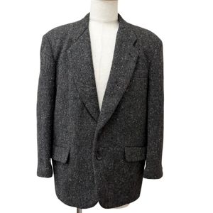 Excellent condition □ COMME des GARCONS HOMME HOMME 88AW Archive Single Tweed Tailored Jacket Charcoal Gray Size S Made in Japan Men's