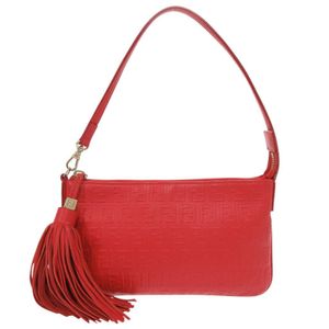 Fendi Zucchino Tassel 8M0245 紅色RED手提包迷你包 紅色 1375 [二手] FENDI