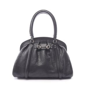 [Used] Dior handbag, black leather, My Dior Frame handbag, women's, Used B