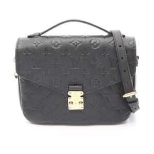 [二手] 路易威登LOUIS VUITTON手提包 Pochette Metis MM Monogram Empreinte Noir 2WAY M41487 Noir Leather Pochette Metis MM