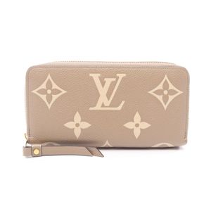 [Used] Louis LOUIS VUITTON Zippy Wallet, Color Monogram Empreinte, Tourterelle Cream, M69794