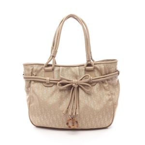 [Used] Dior Trotter Handbag, Beige Leather, Women's, Used B