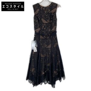 Tadashi Shoji BWK18698MDJ 黑色刺繡連身裙，2 碼 [二手]