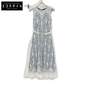 Tadashi Shoji BTY18698MDJ 白色刺繡洋裝，2 碼 [二手]