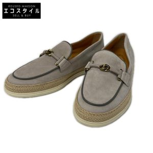 Tod's [Excellent Condition] XXW92K0HZ00D8W Suede Espadrille Loafers, Size 34 [Used]