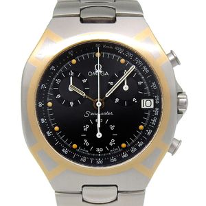 OMEGA Seamaster Polaris 腕表 计时码表 386.1031.1 不锈钢 石英 计时码表 黑色表盘 Seamaster Polaris 男士【二手】