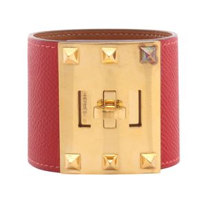 [Used] Hermes Kelly Dog Extreme GP (Gold Plated) Bracelet for Women - Used B