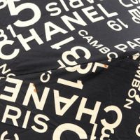 【二手】香奈兒 CHANEL 標誌圖案折疊傘 黑/白 其他女士二手 B