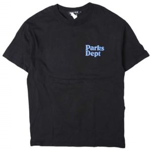 Parks Department x BEAMS T - Exclusive LOGO TEE (Logo Print T-Shirt) 11-08-4742-049 L BLACK Short Sleeve Top [Used] [Parks Department × BEAMS T]