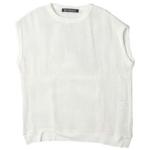 HAVERSACK (HAVERSACK) Japanese-made Mesh Sleeveless top 812024 1 WHITE Vest Cut and Sew Top [Used] [HAVERSACK]