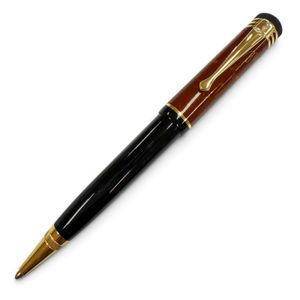 極美品▼MONTBLANC モンブラン ヴィンテージ 作家シリーズ2000 フリードリッヒ シラー 16000本限定 12739/16000 ホワイトスター ツイスト式 ボールペン ブラウン ブラック ゴールド ドイツ製 メンズ 筆記確認済み