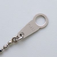 Celine Triomphe Necklace, Pt900 Platinum, Pt850 Platinum, Approx. 8.8g [Pre-owned]