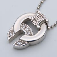 Celine Triomphe Necklace, Pt900 Platinum, Pt850 Platinum, Approx. 8.8g [Pre-owned]
