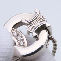 Celine Triomphe Necklace, Pt900 Platinum, Pt850 Platinum, Approx. 8.8g [Pre-owned]