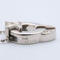 Celine Triomphe Necklace, Pt900 Platinum, Pt850 Platinum, Approx. 8.8g [Pre-owned]