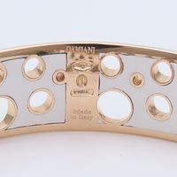 Damiani 다미아니시마 뱅글 K18 핑크 골드 다이아몬드 약 14.3g 【중고】
