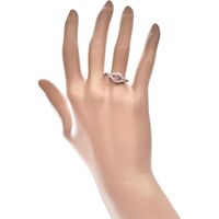Size 14.5, Fancy Color Sapphire (Pinkish) 0.492ct, Diamond 0.31ct, Ring, Pt900 Platinum, 4.4g, Women's [Used]